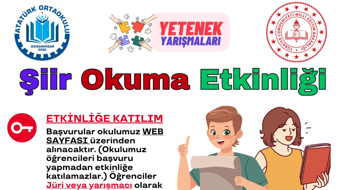 ŞİİR OKUMA ETKİNLİĞİ DÜZENLENECEK